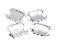 HRQCTIM Cache-poignée De Porte Pour Mitsubishi Pour Pajero V60 V70 V73 V75 1999 2000 2001 2002 2003 2004 2005 2006 (Chrome Silver B)