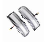 HRQCTIM Clignotants Latéraux À LED Dynamiques Pour Rétroviseurs Latéraux Accessoires De Lumière Fluide Pour Jeep Pour Renegade 2015-2022 Voiture Rétroviseur Côté Clignotant(Crystal)