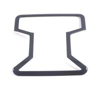 HRQCTIM Éclairage Intérieur Pour Auto Pour Toyota RAV4 XA50 2019-2023 Modifications Des Moulures Intérieures Cache De Lampe De Lecture En Acier Inoxydable (Carbon Look)