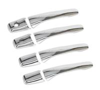 HRQCTIM Housse De Poignée De Porte Pour Mitsubishi Pour Outlander Pour Lancer Pour Mirage Pour Evolution 2003-2006(Silver 1 keyhole)