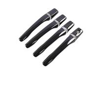 HRQCTIM Housse De Poignée De Porte Pour Mitsubishi Pour Outlander Pour Lancer Pour Mirage Pour Evolution 2003-2006(Black 1 keyhole)