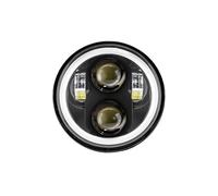 HRQCTIM Phares LED pour Moto Phare Noir De 5,75 Pouces pour Harley pour Sportster 1200 883 Street 500 750 Phares Avant pour Moto(A)
