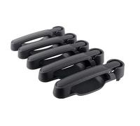 HRQCTIM Poignées De Porte Et De Hayon Sans Bouton-poussoir Pour Jeep Pour Wrangler JK JKU 2007-2018 4 Portes (5 Pièces)