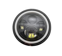 HRQCTIM pour Ducati pour Monster 1000 600 1993-2008 Phare Avant Moto Phare Avant LED Rond 7 Pouces Phares Avant pour Moto(J)