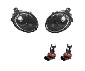HRQCTIM Pour E46 M3 2002 2003 2004 2005 2006 E39 M5 2001 2002 2003 Feu Antibrouillard Avant LED Pièces De Voiture Phare Antibrouillard(1 pair LED)