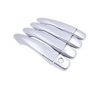 HRQCTIM Pour Nissan Pour Qashqai J11 2014 2015 2016 2017 2018 2019 2020 Cache-poignée De Porte Chromé Imitation Fibre De Carbone (4Handle 1 Keyhole)
