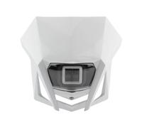 HRQCTIM pour Suzuki DRZ RMZ RM 85 125 250 Phare De Moto Ensemble Phare Universel pour Motocross Phares Avant pour Moto(Blanc)