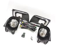HRQCTIM Voiture LED DRL Feux De Brouillard Couverture Grille Cadre De Phare Phares Kit De Feux De Brouillard Pour Toyota Pour Sequoia 2018 2019 2020 Phare Antibrouillard