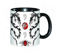 HRRASFAZF Tasse à Café | Tasse Céramique Fine | Cadeau Original | 330ml | Mug avec Anse | Cadeau Original pour Homme et Femme | Dragon japonais, créatures indigènes asiatiques de style T