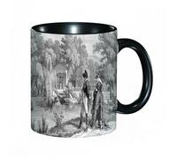 HRRASFAZF Tasse à Café | Tasse Céramique Fine | Cadeau Original | 330ml | Mug avec Anse | Cadeau Original pour Homme et Femme | Croquis historique de la Révolution française avec Napoléon et une femm