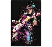 HRTNS Peintures sur Toile Carlos Santana Affiche Peinture Toile pour Décor de Bureau Art MuralImpression Affiches Photos 15.7"x23.6"(40x60cm) sans Cadre