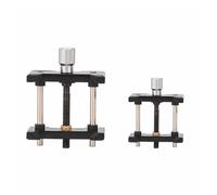 HRTUFN MIUYTRN Lot de 2 Supports de Mouvement de Montre en Plastique, Base Fixe, Pince Multifonction, Outil de réparation, Accessoire d'horloger, Noir cuicui