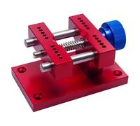 HRTUFN MIUYTRN Support de Montre en Acier Inoxydable for Grand boîtier, Support de Table Ouvert agrandi en métal for réparation de Montres, Outil de réparation cuicui(Rouge)