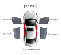 HRTYUWDGK Voiture Pare-soleils pour Kia Sportage 2018-2024, Magnétique en Mesh Anti-UV Respirants Protection Rideau Privée Auto Accessoires Auto,D/4 Window Doors