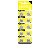 Hrtyvhin 1 feuille de piles bouton LR1120/AG8 - Solution de performance stable pour calculatrice de jouets à distance et petits appareils électroniques