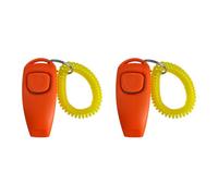 Hrtyvhin 2 pièces Outil de Dressage de Chien clickers sifflets avec dragonne pour des Commandes efficaces et Un contrôle du comportement pour Les clickers de Dressage en intérieur et en extérieur