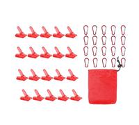 Hrtyvhin 20 pièces Ensemble de Clips de bâche, Pinces de bâche, Ensemble de bâche en Plastique Pinces d ' auvent de Camping Tente serrer Les bâches d ' auvent de Tente bâche