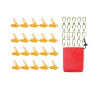 Hrtyvhin 20 pièces Ensemble de Clips de bâche, Pinces de bâche, Ensemble de bâche en Plastique Pinces d ' auvent de Camping Tente serrer Les bâches d ' auvent de Tente bâche