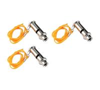 Hrtyvhin 3 pièces sifflets de Camping Survie Sauvetage en Acier Inoxydable avec lanière pour Coaching, arbitres, signaux Polyvalents pour activités de Plein air