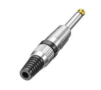 Hrtyvhin Adaptateur de prise 6,35 mm, contacts en or 24 carats, boîtier en métal renforcé, bouchon à vis, sécurité pour les organisateurs d'événements, bouchon à vis pour diffuseurs