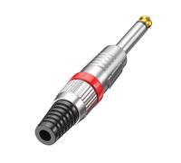 Hrtyvhin Adaptateur de prise 6,35 mm, contacts en or 24 carats, boîtier en métal renforcé, bouchon à vis, sécurité pour les organisateurs d'événements, bouchon à vis pour diffuseurs