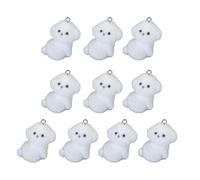 Hrtyvhin Adorable breloque de Chiot floqué en résine, Pendentif en Forme de Chien, Tendance, pour Les Styles Jeunes, pièces de déclaration, Pendentif de Chiot en résine