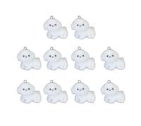 Hrtyvhin Adorable breloque de Chiot floqué en résine, Pendentif en Forme de Chien, Tendance, pour Les Styles Jeunes, pièces de déclaration, Pendentif de Chiot en résine