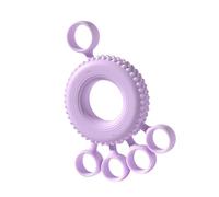 Hrtyvhin Anneaux d'exercice en silicone pour les doigts, résistance réglable, thérapie des mains, renforceur de poignée pour vélo de nuit, appareil de musculation compact de la main