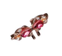Hrtyvhin Bagues à nœud élégantes avec ouverture déclaration, structure en alliage, bijoux fantaisie, adaptés pour les fêtes et la vie quotidienne, déclaration réglable, comme décrit