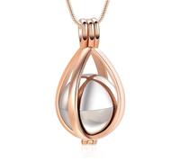 Hrtyvhin Bijoux commémoratifs de crémation pour Animaux de Compagnie, Pendentif de Collier de Cendres Creuses pour la préservation des Bijoux de crémation précieux