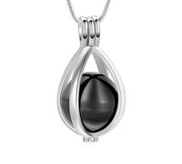 Hrtyvhin Bijoux commémoratifs de crémation pour Animaux de Compagnie, Pendentif de Collier de Cendres Creuses pour la préservation des Bijoux de crémation précieux