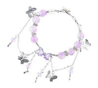 Hrtyvhin Bracelet élégant pour femme avec papillon complexe et accent de perles, parfait pour les amoureux de la nature et les créateurs de tendances Bracelet serpent papillon, taille unique, comme