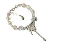 Hrtyvhin Bracelet élégant pour femme avec papillon complexe et accent de perles, parfait pour les amoureux de la nature et les créateurs de tendances Bracelet serpent papillon, taille unique, comme
