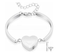Hrtyvhin Bracelets d ' urne du Souvenir avec Compartiment à Cendres, de crémation réglable avec médaillon en Forme de cœur pour Animal de Compagnie, Fourniture commémorative
