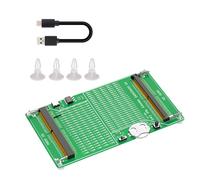 Hrtyvhin Carte adaptateur d'ordinateur avec ordinateur portable SO DDR4 DDR5 Carte de test de commutation échelle Outil avec indicateurs LED