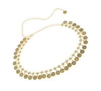 Hrtyvhin Chaîne de taille avec pièce en métal secouante, ceinture faite à la main, style ethnique, bijou bohème pour les vacances, les voyages et la vie quotidienne, accessoire de mode bohème