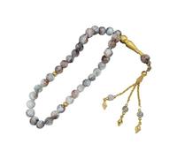 Hrtyvhin chapelet islamique à 33 perles, Tasbih en verre pour la prière et la pleine conscience chez les hommes et les femmes, perles de méditation, chaîne à main