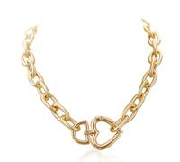 Hrtyvhin Collier à breloques polyvalent avec pendentif en forme de cœur d ' amour avec des matériaux en alliage robustes, des designs élégants pour une longue chaîne de pull à la mode quotidien