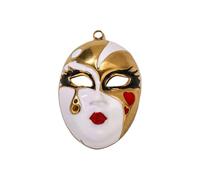 Hrtyvhin Collier à breloques sur le thème des opéras, bijoux en alliage, accessoire culturel robuste et résistant à l ' usure, de collection, bijoux traditionnels chinois