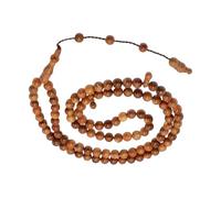 Hrtyvhin Collier chapelet bouddhiste en bois Kukada fabriqué à la main, 99 perles, de méditation, accessoire spirituel, collier de perles de prière Bodhi