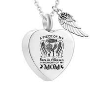 Hrtyvhin Collier de conteneur de Cendres Classique mémorial Animal de Compagnie aimé/Parent Perdu Stockage de Famille honorant Les Souvenirs Colliers commémoratifs pour Cendres