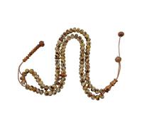 Hrtyvhin Collier de date avec 99 perles, fabriqué à la main, matériaux naturels, accessoire de bijoux léger et polyvalent pour un usage quotidien