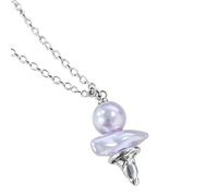 Hrtyvhin Collier de perles de crème glacée en alliage de cuivre de qualité supérieure, accent en résine robuste pour un usage quotidien, accessoire de mode, charme doux, charme doux pour amie et