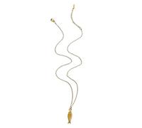 Hrtyvhin Collier élégant en forme de petit poisson pour, chaîne robuste en acier inoxydable, accessoire portable pour un usage quotidien ou des cadeaux spéciaux, bijoux de fête étanches