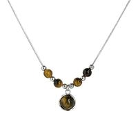 Hrtyvhin Collier en cuir exquis avec pierre d ' oeil, bijoux de cou esthétique chinois pour hommes passionnés de modernité et de culture