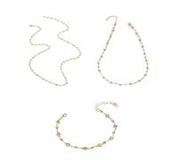 Hrtyvhin Collier et modernes en forme de Y pour femmes, chaîne de clavicule en alliage léger réglable, ensemble de bijoux en chaîne de clavicule en forme de Y