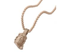 Hrtyvhin Collier moderne en acrylique avec pendentif Portrait du Christ pour hommes, chaîne de cou, Hip Hop audacieux, bijoux religieux, chaîne de perles religieuses