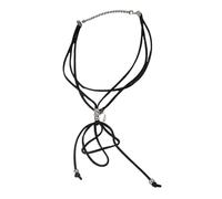 Hrtyvhin Collier pendentif élégant en forme de U avec plusieurs rubans, parure de chaîne claviculaire personnalisée pour femmes, filles, dames, collier de déclaration