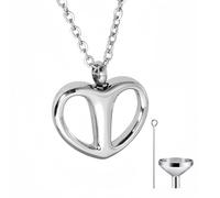 Hrtyvhin Collier pendentifs en forme de cœur pour femmes, souvenirs élégants, crémation pour toujours, cendres encapsulées