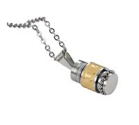 Hrtyvhin Collier unisexe en acier inoxydable avec pendentif mantras sanskrit, chaîne de cou à longueur réglable, ornement de fête élégant, collier de prière de méditation